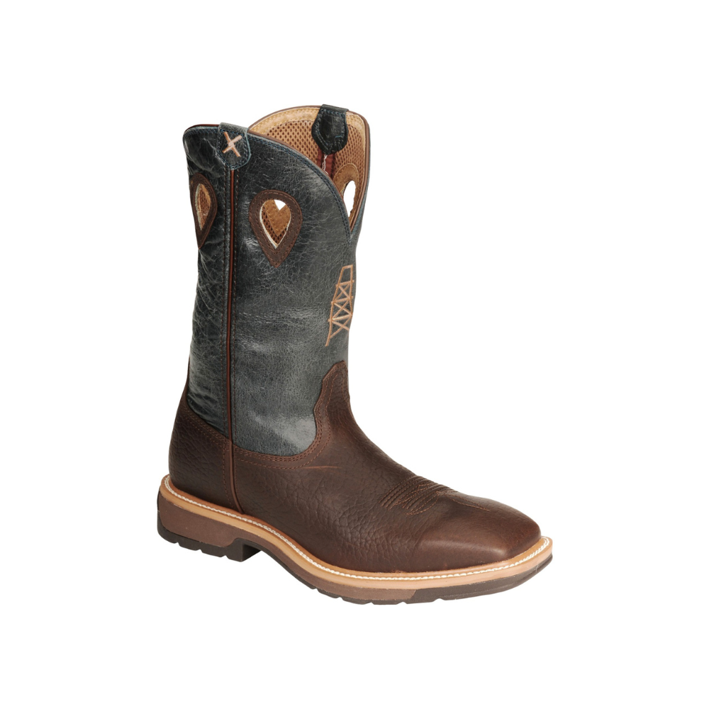 Twisted X Botas De Trabajo Sin Cierre Para Hombre De 12 Pulgadas, Botas